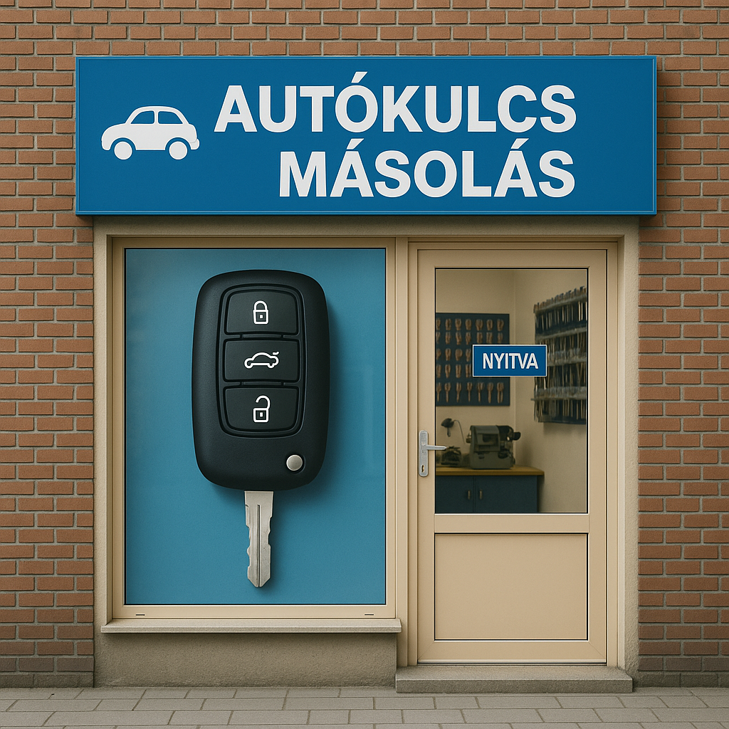 elveszett autókulcs pótlása